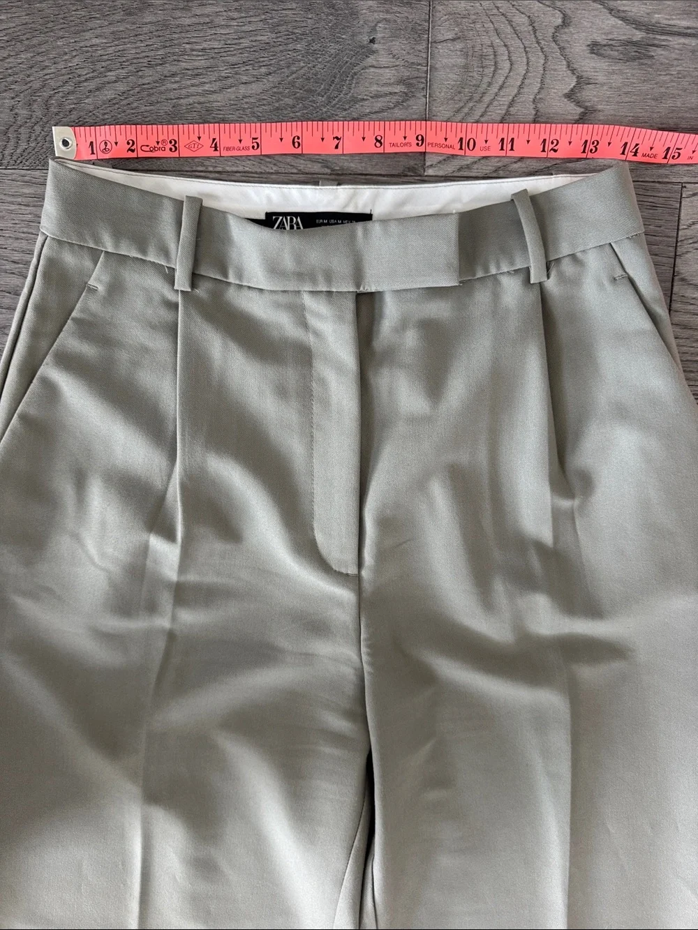 🌼Zara🌼 Olive Green High-Rise Trousers, Size M